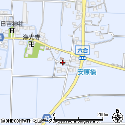 福岡県柳川市大和町六合959周辺の地図