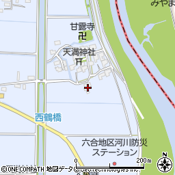 福岡県柳川市大和町六合837周辺の地図