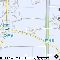 福岡県柳川市大和町六合893周辺の地図