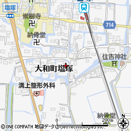 福岡県柳川市大和町塩塚625周辺の地図
