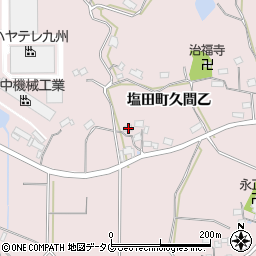 佐賀県嬉野市塩田町大字久間乙781周辺の地図