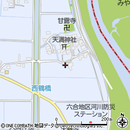 福岡県柳川市大和町六合835周辺の地図