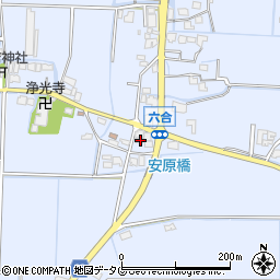福岡県柳川市大和町六合955周辺の地図