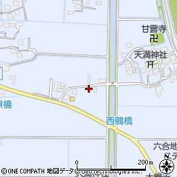 福岡県柳川市大和町六合899周辺の地図