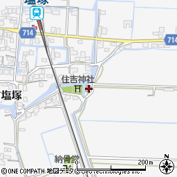 福岡県柳川市大和町塩塚76周辺の地図