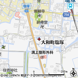 福岡県柳川市大和町塩塚594周辺の地図