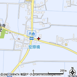 福岡県柳川市大和町六合948周辺の地図