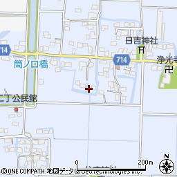 福岡県柳川市大和町六合511周辺の地図