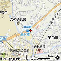 長崎県佐世保市早苗町1496-1周辺の地図