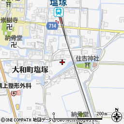 福岡県柳川市大和町塩塚476周辺の地図