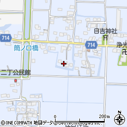 福岡県柳川市大和町六合510周辺の地図