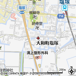 福岡県柳川市大和町塩塚604周辺の地図