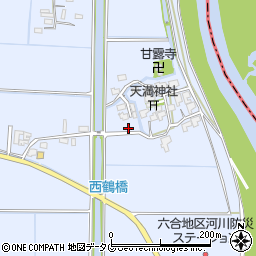 福岡県柳川市大和町六合829周辺の地図