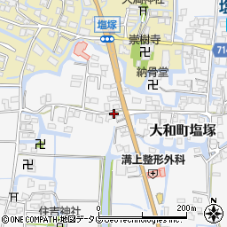 福岡県柳川市大和町塩塚746周辺の地図