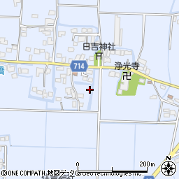 福岡県柳川市大和町六合周辺の地図