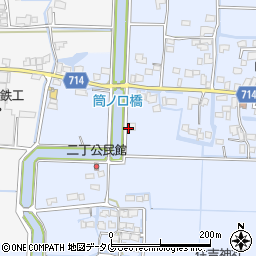 福岡県柳川市大和町六合1051周辺の地図