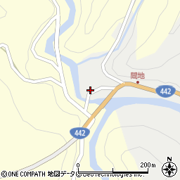 大分県日田市中津江村栃野62-2周辺の地図