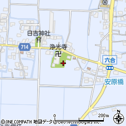 福岡県柳川市大和町六合1015周辺の地図