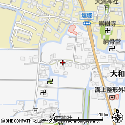 福岡県柳川市大和町塩塚759-3周辺の地図