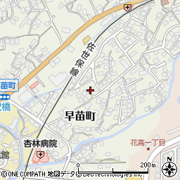 長崎県佐世保市早苗町515-1周辺の地図