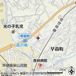 長崎県佐世保市早苗町524周辺の地図