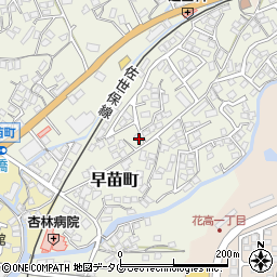 長崎県佐世保市早苗町515-3周辺の地図