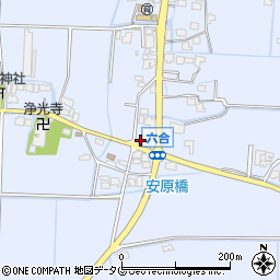 福岡県柳川市大和町六合954周辺の地図