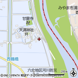 福岡県柳川市大和町六合843周辺の地図