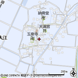福岡県みやま市瀬高町大江1490周辺の地図