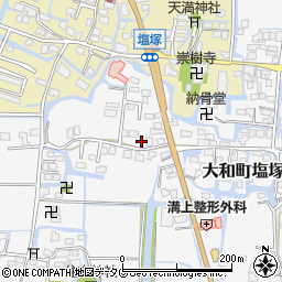 福岡県柳川市大和町塩塚729-1周辺の地図