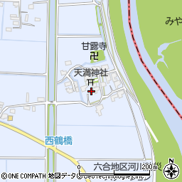 福岡県柳川市大和町六合826周辺の地図