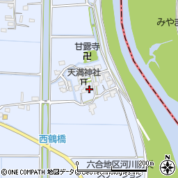 福岡県柳川市大和町六合820周辺の地図
