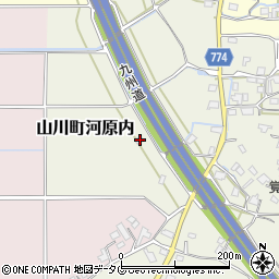 福岡県みやま市山川町河原内122-1周辺の地図