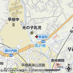 長崎県佐世保市早苗町550-1周辺の地図