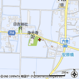 福岡県柳川市大和町六合970周辺の地図