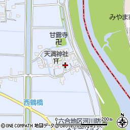 福岡県柳川市大和町六合816周辺の地図