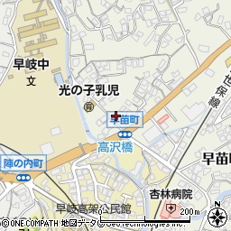 長崎県佐世保市早苗町548周辺の地図