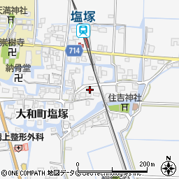 福岡県柳川市大和町塩塚473周辺の地図