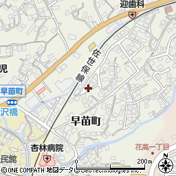 長崎県佐世保市早苗町518周辺の地図