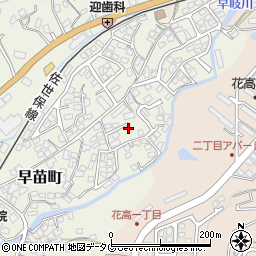 長崎県佐世保市早苗町472-7周辺の地図