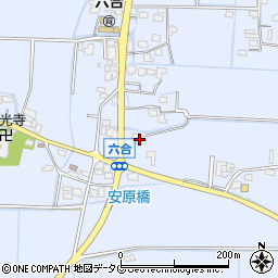 福岡県柳川市大和町六合937周辺の地図