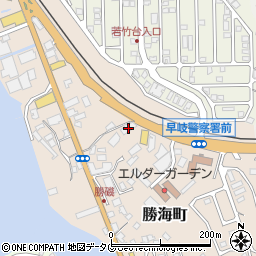 長崎県佐世保市勝海町261-1周辺の地図