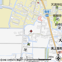 福岡県柳川市大和町塩塚761-3周辺の地図