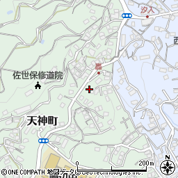 長崎県佐世保市天神町1887周辺の地図