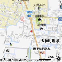 福岡県柳川市大和町塩塚742周辺の地図