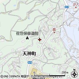 長崎県佐世保市天神町1806周辺の地図