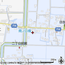 福岡県柳川市大和町六合1047周辺の地図