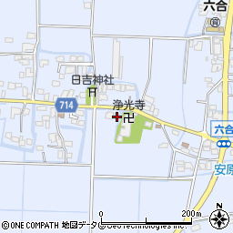 福岡県柳川市大和町六合975周辺の地図