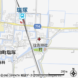 福岡県柳川市大和町塩塚456周辺の地図