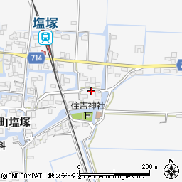 福岡県柳川市大和町塩塚454周辺の地図